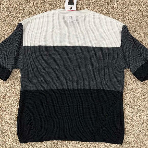Matty M Women's Elbow Sleeve Colorblock Sweater, Size Medium (New) - Picture 10 of 13